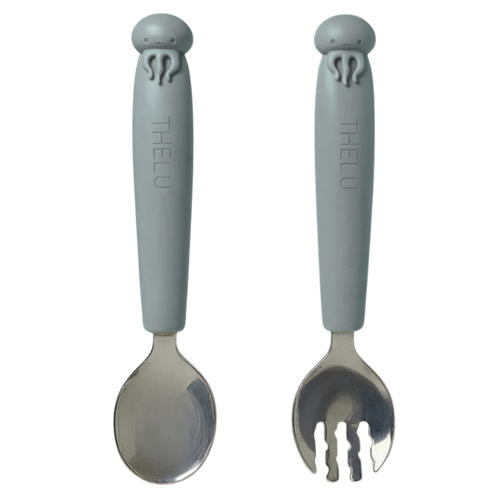 うみともプレート (フォーク&スプーン付き)