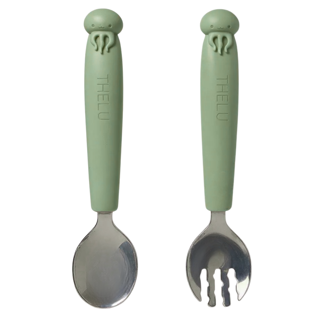 うみともプレート (フォーク&スプーン付き)