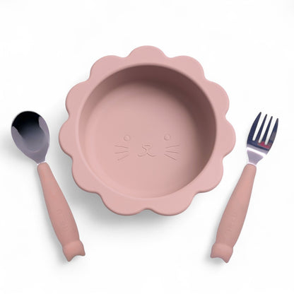 にゃんプレート (フォーク&スプーン付き)