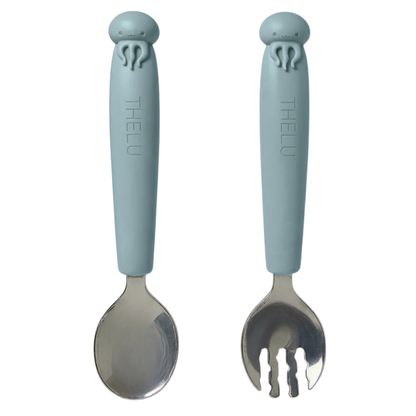 うみともプレート (フォーク&スプーン付き)