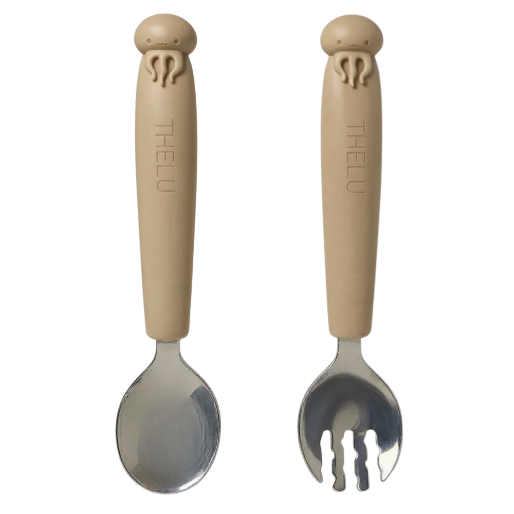 うみともプレート (フォーク&スプーン付き)