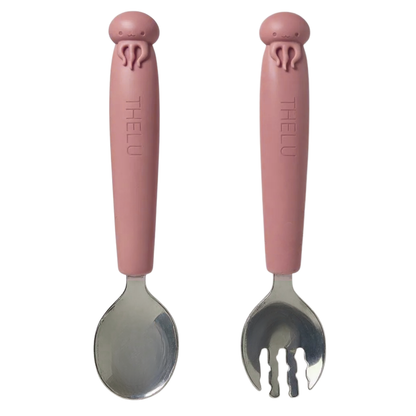 うみともプレート (フォーク&スプーン付き)